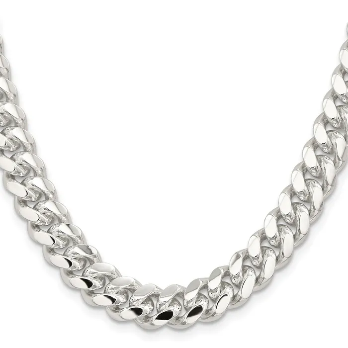 Necklaces Sterling Silver 105mm Polished Domed Curb Chain TreasureFineJewelers