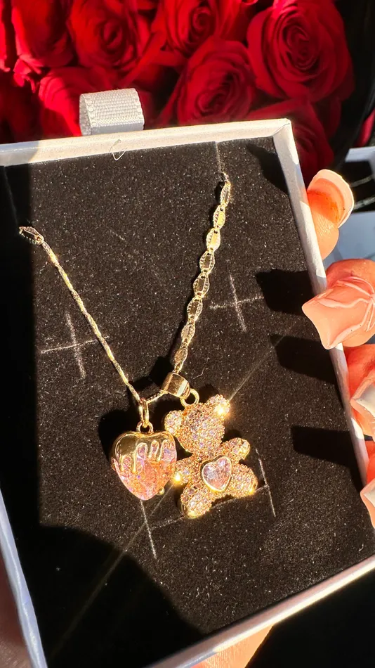 Necklaces Sweet Bear Love Necklace MP Jewelry