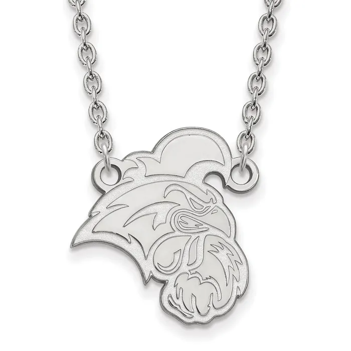 Necklaces TreasureFineJewelers 10K White Gold Coastal Carolina University Large Pendant wilth Necklace Necklaces TreasureFineJewelers 10K White Gold Coastal Carolina University Large Pendant wilth Necklace