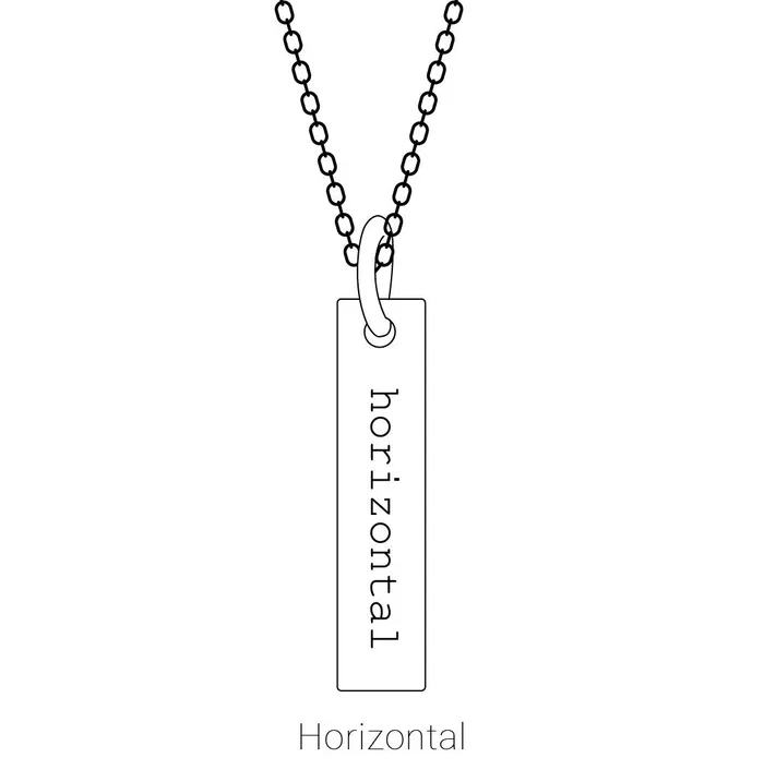 Necklaces TreasureFineJewelers 14K Rose Gold Bar 1618 Necklace
