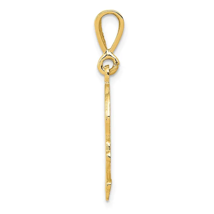 Necklaces TreasureFineJewelers 14K Skull and Bones Pendant