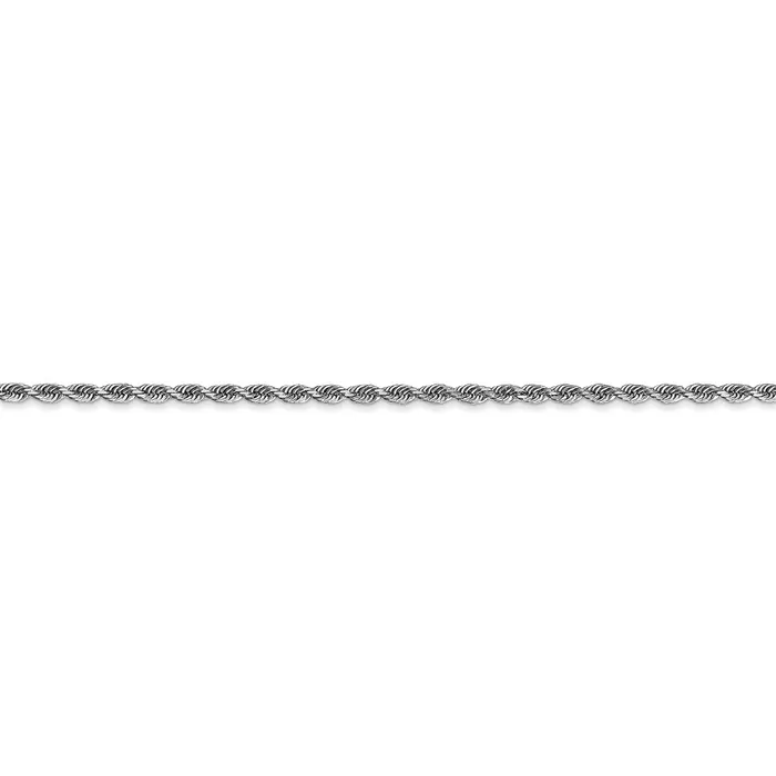 Necklaces TreasureFineJewelers 14k White Gold 200mm DC Quadruple Rope Chain