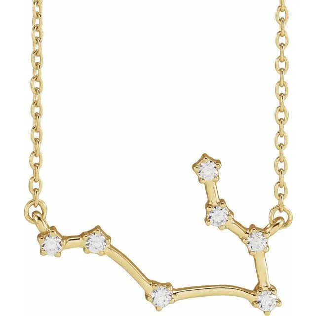 Necklaces TreasureFineJewelers 14K Yellow Gold 16 CTW Natural Diamond Gemini 1618 Necklace Necklaces TreasureFineJewelers 14K Yellow Gold 16 CTW Natural Diamond Gemini 1618 Necklace