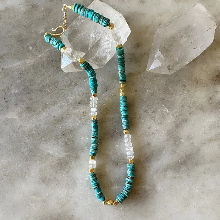 Robindira Unsworth Necklaces Imani Turquoise Collar Necklace