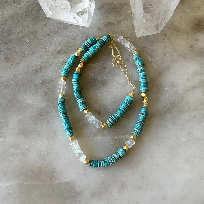 Robindira Unsworth Necklaces Imani Turquoise Collar Necklace