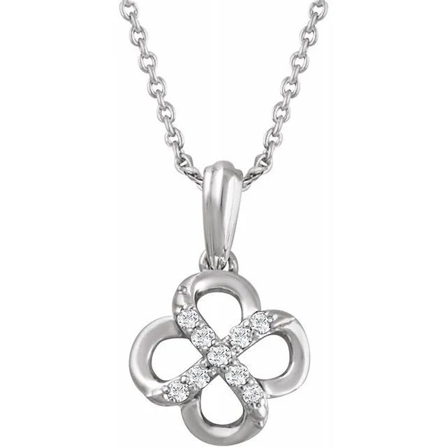 Sterling Silver 08 CTW Diamond 18 Necklace TreasureFineJewelers Necklaces Sterling Silver 08 CTW Diamond 18 Necklace TreasureFineJewelers Necklaces