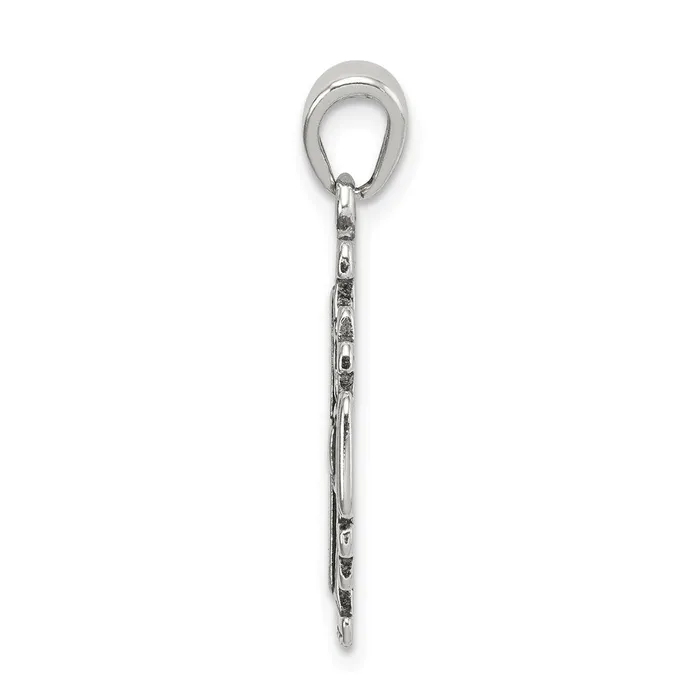 Sterling Silver Antiqued Jerusalem Crusader Pendant TreasureFineJewelers Necklaces