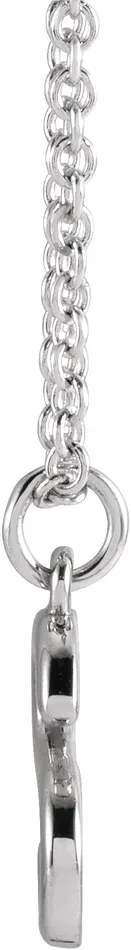 Sterling Silver Initial S Dangle 18 Necklace TreasureFineJewelers Necklaces