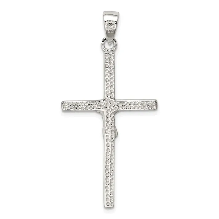 Sterling Silver Polished Crucifix Pendant TreasureFineJewelers Necklaces