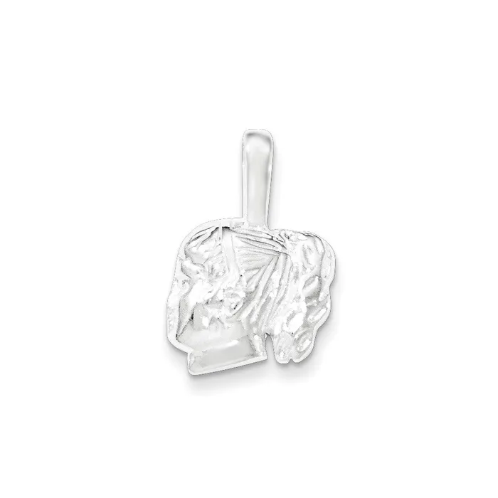 Sterling Silver Polished Girl Pendant TreasureFineJewelers Necklaces