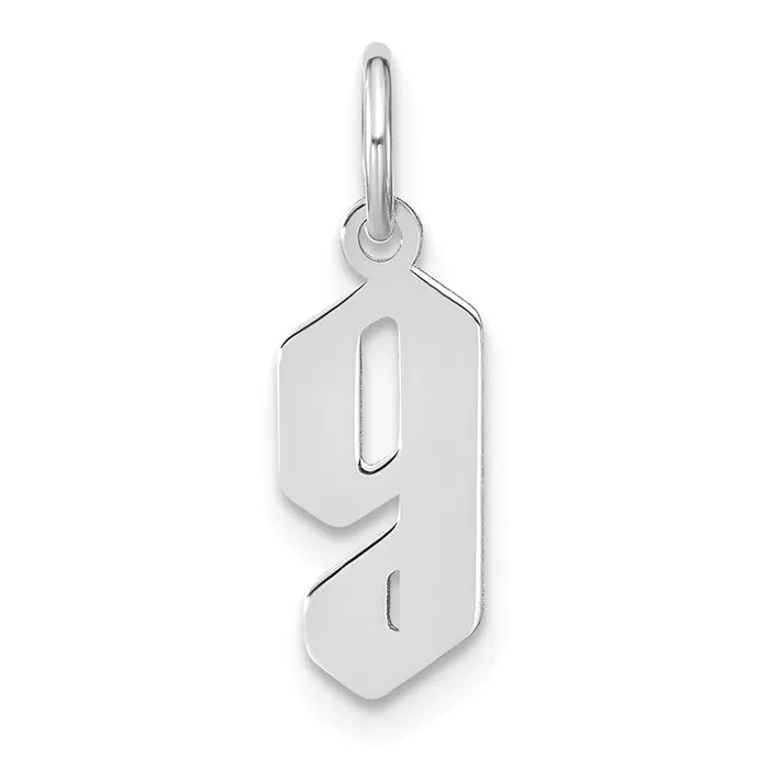 Sterling Silver Rhodiumplated Lower case Letter G Initial Pendant TreasureFineJewelers Necklaces Sterling Silver Rhodiumplated Lower case Letter G Initial Pendant TreasureFineJewelers Necklaces
