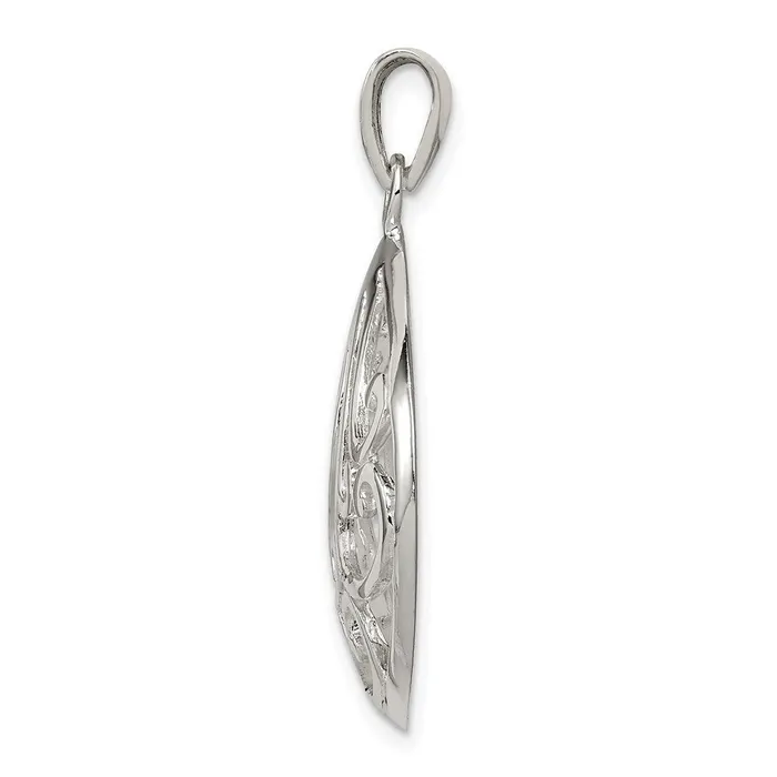 Sterling Silver Swirl Pendant TreasureFineJewelers Necklaces