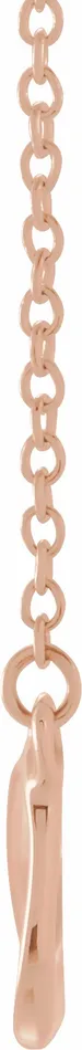 TreasureFineJewelers 14K Rose Gold InfinityInspired 18 Necklace Necklaces