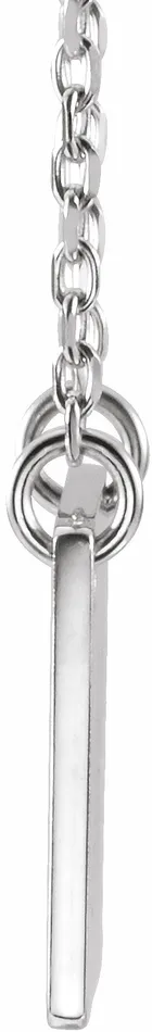 TreasureFineJewelers 14K White Gold Geometric 18 Necklace Necklaces