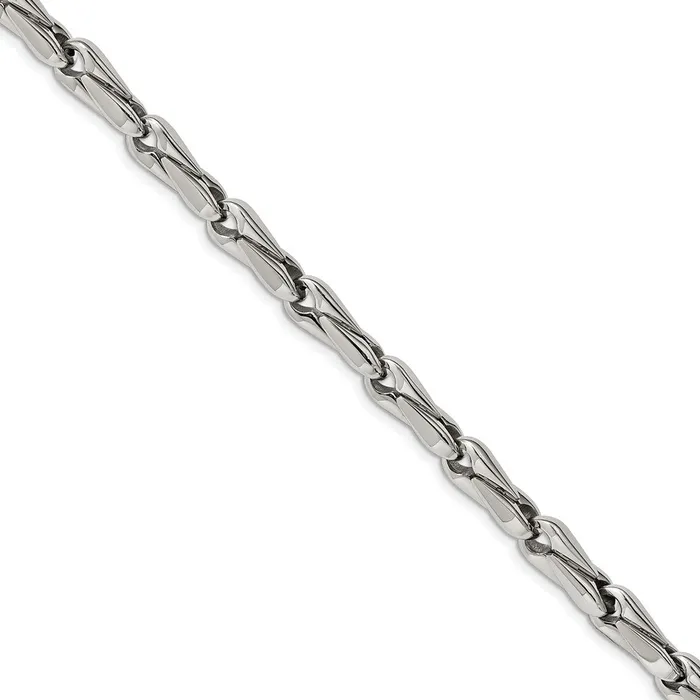 TreasureFineJewelers Bracelets Chisel Stainless Steel Polished 9 inch Fancy Link Bracelet TreasureFineJewelers Bracelets Chisel Stainless Steel Polished 9 inch Fancy Link Bracelet