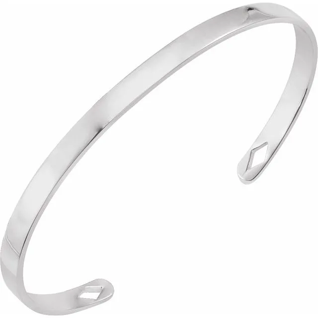 TreasureFineJewelers Bracelets Sterling Silver Engravable Cuff 7 Bracelet TreasureFineJewelers Bracelets Sterling Silver Engravable Cuff 7 Bracelet