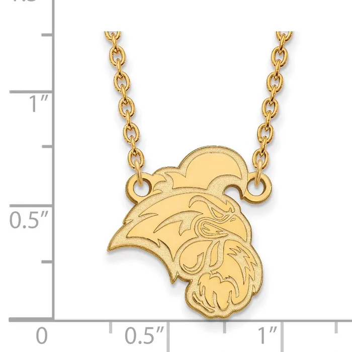 TreasureFineJewelers Necklaces 14K Yellow Gold Coastal Carolina University Large Pendant with Necklace