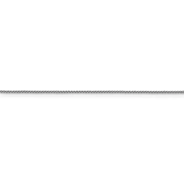 TreasureFineJewelers Necklaces 18K Leslies WG 1mm DC Spiga Chain