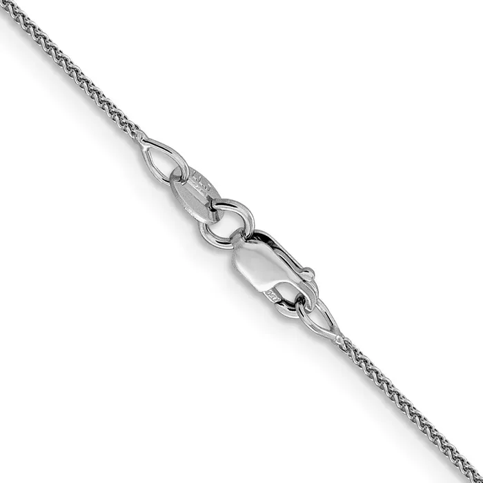 TreasureFineJewelers Necklaces 18K Leslies WG 1mm DC Spiga Chain