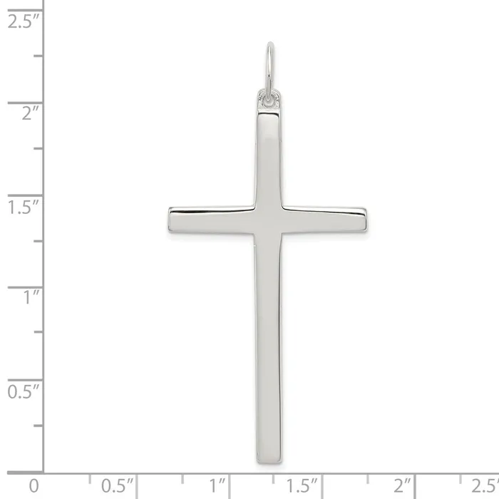 TreasureFineJewelers Sterling Silver Latin Cross Pendant Necklaces