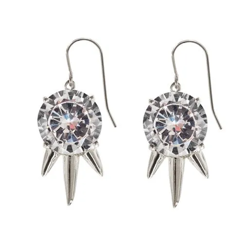 vendorunknown Necklaces Three Spike Mini Punk Drop Earrings