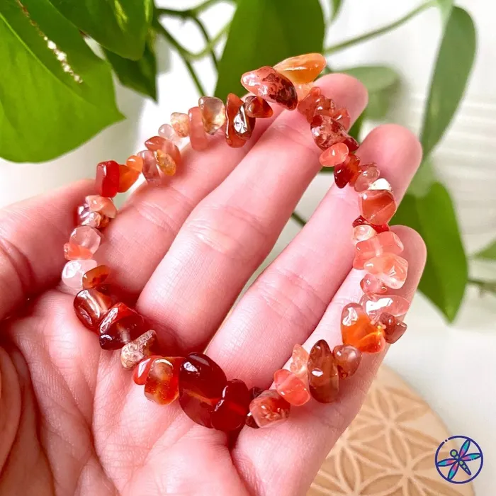 CSJA Bracelets Carnelian Chips Bracelet