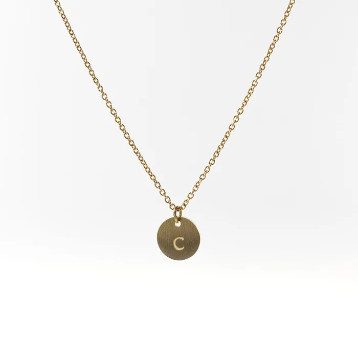 FAB Accessories Necklaces Lowercase Gold Initial Necklace