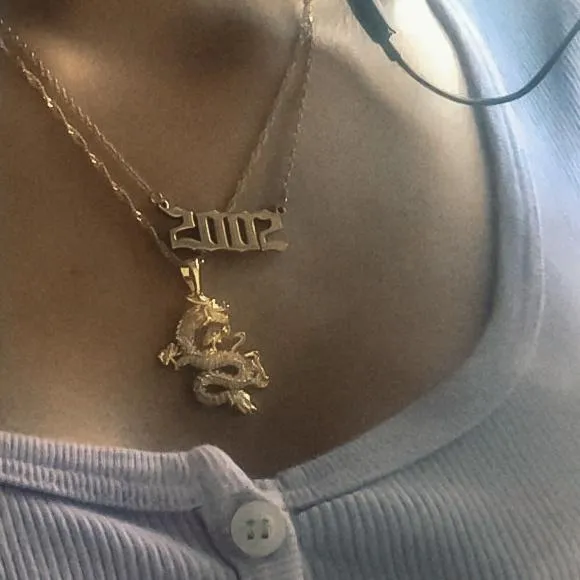 KHLOE JEWELS Ancient Old English Birth Year Necklace Necklaces
