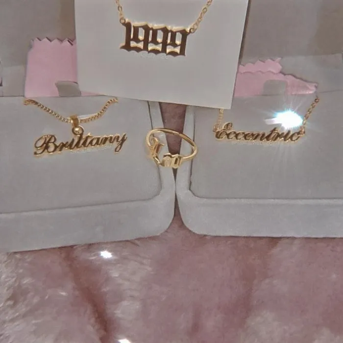 KHLOE JEWELS Ancient Old English Birth Year Necklace Necklaces