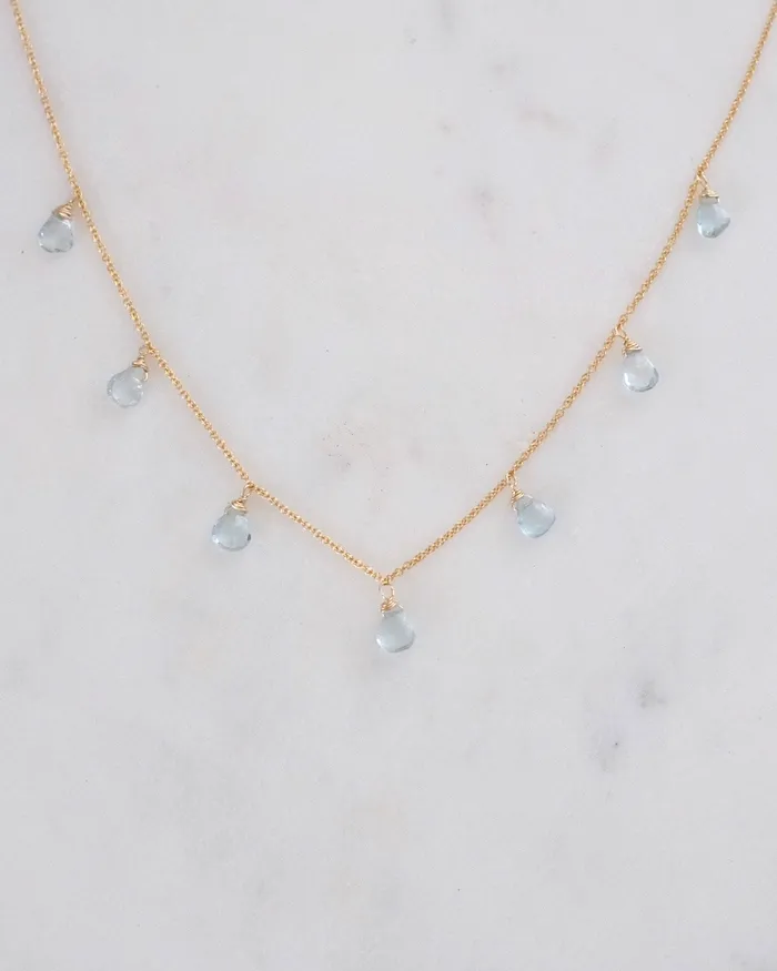 Necklaces ERIJEWELRY Aquamarine Princess Necklace