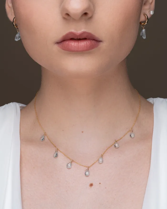 Necklaces ERIJEWELRY Aquamarine Princess Necklace