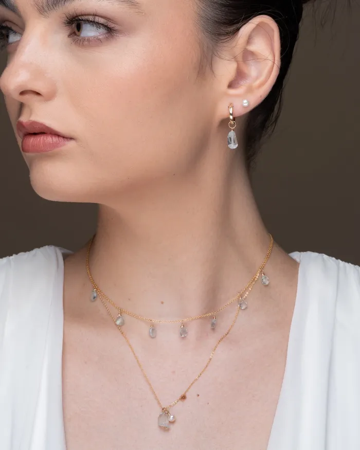 Necklaces ERIJEWELRY Aquamarine Princess Necklace