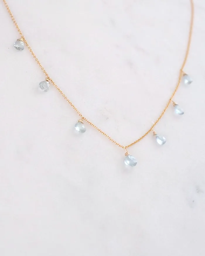 Necklaces ERIJEWELRY Aquamarine Princess Necklace