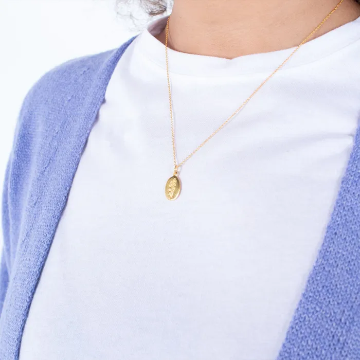 Necklaces Silver Lotus April Birth Month Flower Necklace