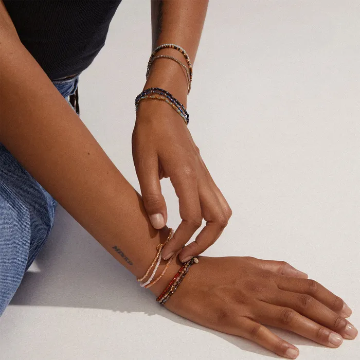 Pilgrim Bracelets Indie Gold Plated Beaded Bracelet