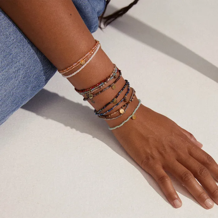 Pilgrim Bracelets Indie Gold Plated Beaded Bracelet