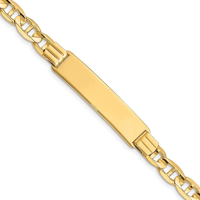 14k Anchor ID BraceletWBCCGL180ID8 WB Choice Jewelry Bracelets