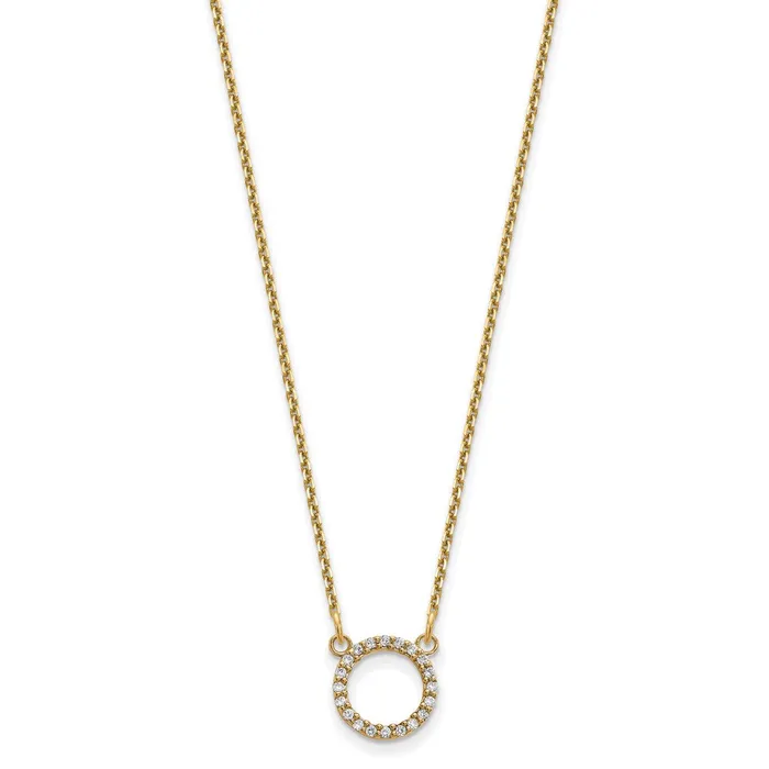 14k Diamond Open Circle NecklaceWBCXP5027AA WB Choice Jewelry Necklaces 14k Diamond Open Circle NecklaceWBCXP5027AA WB Choice Jewelry Necklaces
