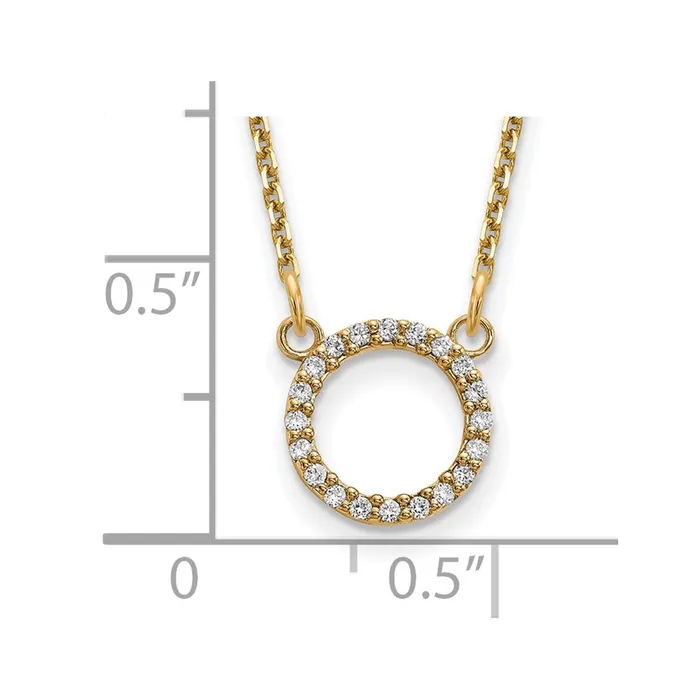 14k Diamond Open Circle NecklaceWBCXP5027AA WB Choice Jewelry Necklaces 14k Diamond Open Circle NecklaceWBCXP5027AA WB Choice Jewelry Necklaces