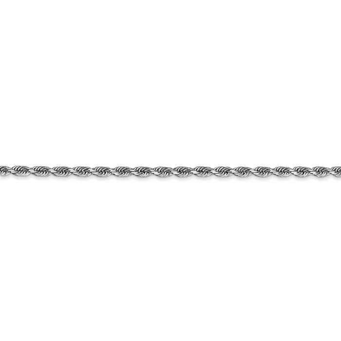14k White Gold 225mm DC Quadruple Rope Chain AnkletWBCWQT0189 WB Choice Jewelry Necklaces 14k White Gold 225mm DC Quadruple Rope Chain AnkletWBCWQT0189 WB Choice Jewelry Necklaces