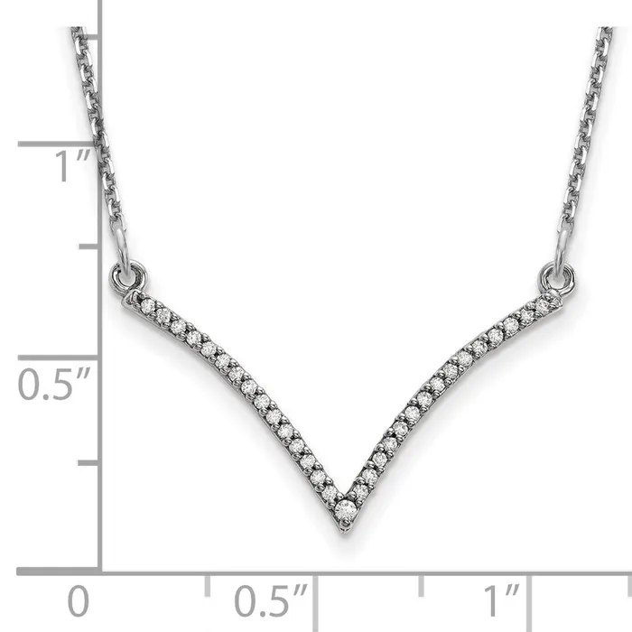 14k White Gold Diamond V NecklaceWBCXP5028WVS WB Choice Jewelry Necklaces 14k White Gold Diamond V NecklaceWBCXP5028WVS WB Choice Jewelry Necklaces