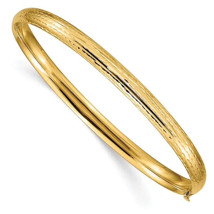 Bracelets 14k 316 Diamondcut Fancy Hinged Bangle BraceletWBCDB102 WB Choice Jewelry Bracelets 14k 316 Diamondcut Fancy Hinged Bangle BraceletWBCDB102 WB Choice Jewelry