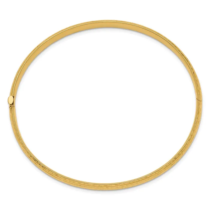 Bracelets 14k 316 Diamondcut Fancy Hinged Bangle BraceletWBCDB102 WB Choice Jewelry Bracelets 14k 316 Diamondcut Fancy Hinged Bangle BraceletWBCDB102 WB Choice Jewelry