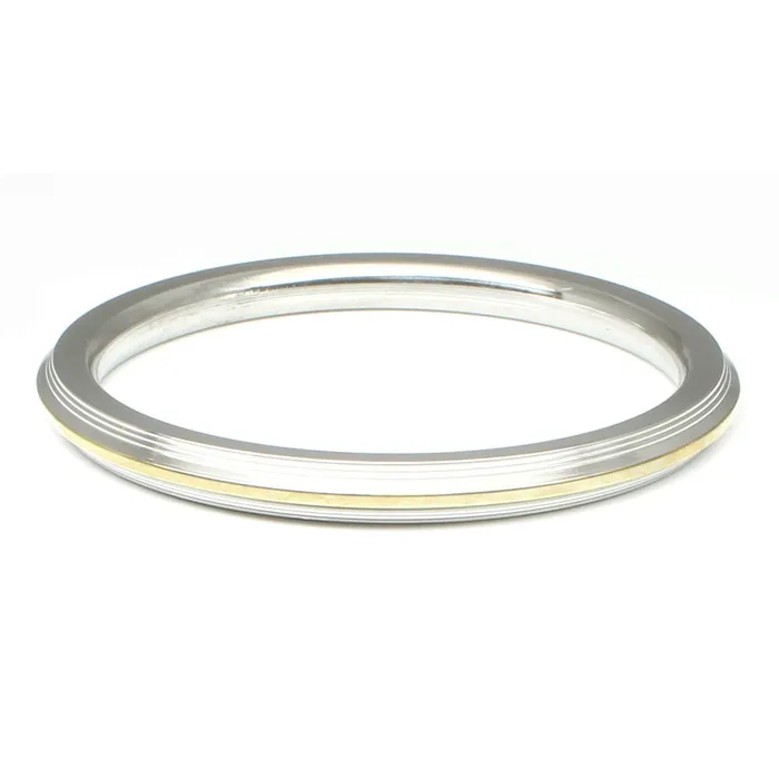 Bracelets Golden Line Stainless Steel kada bracelet bangle Sikh Kara unisex Karizma Jewels