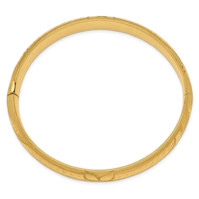 Bracelets WB Choice Jewelry 14k 716 Florentine Engraved Hinged Bangle BraceletWBCFE716 Bracelets WB Choice Jewelry 14k 716 Florentine Engraved Hinged Bangle BraceletWBCFE716