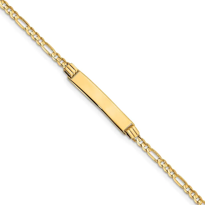Bracelets WB Choice Jewelry 14k Childrens Figaro Link ID BraceletWBCBID486 Bracelets WB Choice Jewelry 14k Childrens Figaro Link ID BraceletWBCBID486