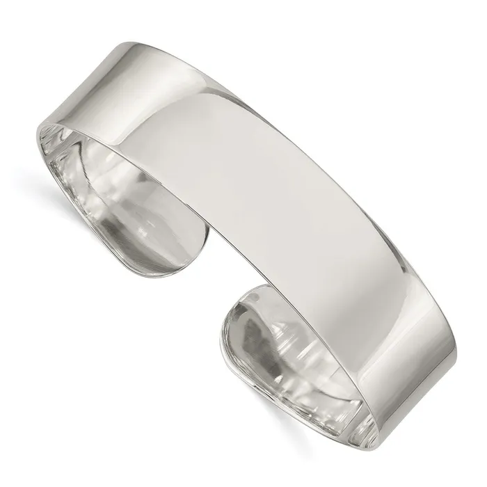 Bracelets WB Choice Jewelry Sterling Silver 1475mm Fancy Cuff Bangle BraceletWBCQB91 Bracelets WB Choice Jewelry Sterling Silver 1475mm Fancy Cuff Bangle BraceletWBCQB91