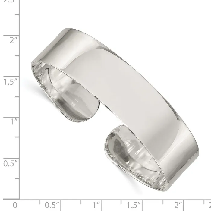 Bracelets WB Choice Jewelry Sterling Silver 1475mm Fancy Cuff Bangle BraceletWBCQB91 Bracelets WB Choice Jewelry Sterling Silver 1475mm Fancy Cuff Bangle BraceletWBCQB91