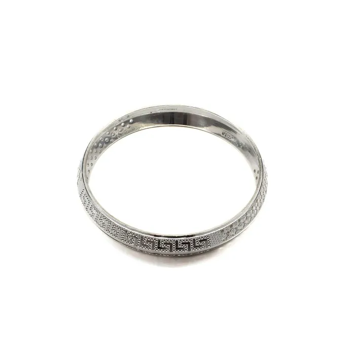 Excellent gifting Real 990 Solid Silver Mens Bangle Bracelet httpswwwkarizmajewelscom Bracelets