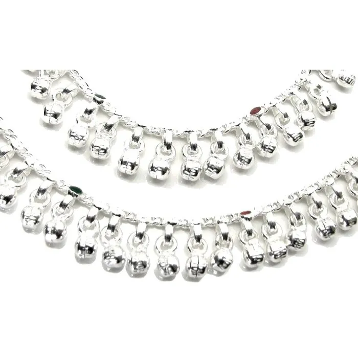 Jingle Bells Solid Silver Anklets Ankle chain Bracelet Kids Childrens 51 Karizma Jewels Bracelets Jingle Bells Solid Silver Anklets Ankle chain Bracelet Kids Childrens 51 Karizma Jewels Bracelets